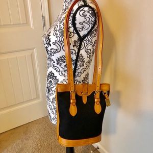 Dooney & Bourke Canvas Leather Shoulder Bag